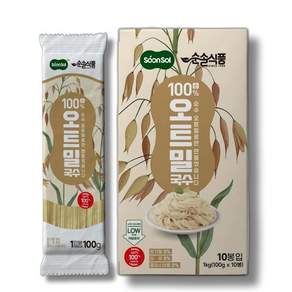 순솔 다이어트 100% 오트밀국수 귀리국수 식이섬유 제로나트륨 포케샐러드 제로당 소분면 간장국수