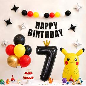 해피제이니 포켓몬 피카츄 풍선 생일파티세트
