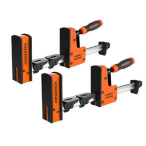 Jorgensen 2PC 12인치 고급 스틸 f 클램프 세트 목공 F타입 클램프