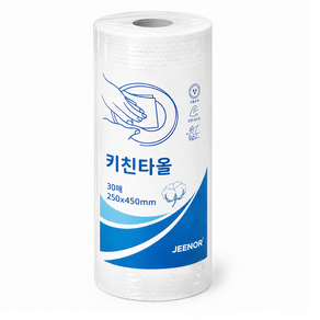 빨아쓰는 행주 키친타월 대형 도톰한 롤형 250 x 450mm