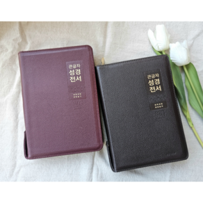 큰글씨 천연 가죽 성경책 개역개정 새찬송가 큰글 큰글자 성경