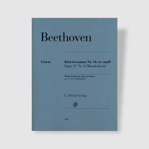 베토벤 피아노 소나타 14번 월광 악보 헨레 [HN 1062] Beethoven Piano Sonata no. 14 op. 27 no. 2