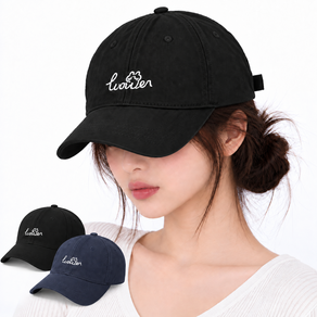 1+1 대두 볼캡 남녀공용 빅사이즈 얼굴 작아보이는 데일리 야구모자