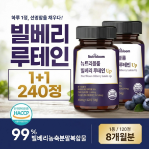 뉴트리블룸 100% 정품 빌베리 루테인 마리골드 추출 분말 up