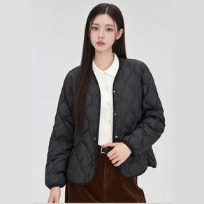 미제르바 여성 경량패딩 누빔 퀼팅 점퍼 노카라 이너 자켓 초경량