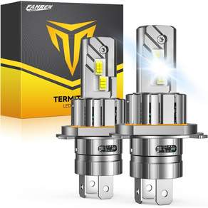 Termitor H49003 라이트 전구 90000 LM 초고휘도 6500K 쿨 화이트 하이 로우 빔 : 미니 사이즈 쿨링 팬 포함 80000시간 긴 수명 그 앤 플 IP68 방수