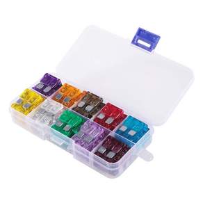 100PCS 자동차 표준 블레이드 퓨즈 세트 2A~35A 승용차 오토바이 트럭 교체용 퓨즈 키트