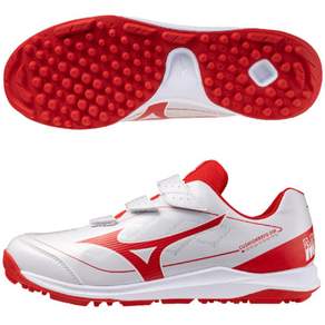 MIZUNO 미즈노 쿠션에보 인조잔디 야구화 252562 화이트/레드