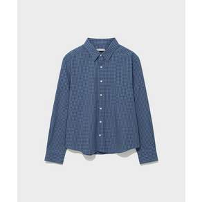 로우클래식 LOW CLASSIC REGULAR-FIT Lc CHECKED SHIRT BLUE LC267SH02BL