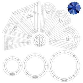 1세트 철제 바인더 링이 있는 투명 아크릴 다기능 자 135x108x3.5mm