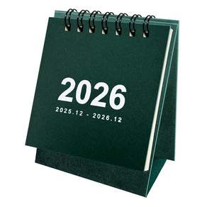 연휴표시 2026년 책상 미니달력 데스크캘린더 2025년 12월 포함