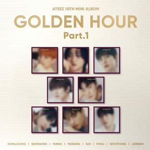 에이티즈 ATEEZ 미니 10집 GOLDEN HOUR PART.1 Digipack VER. 골든아워 파트1 WORK 디지팩 앨범 (버전선택가능)