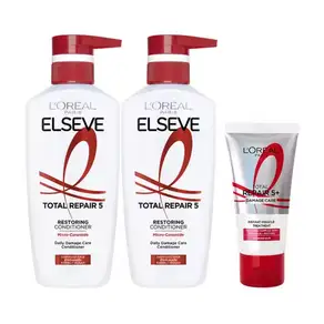 로레알파리 토탈리페어5 컨디셔너 375ml 2개 + 데일리 손상 헤어팩 50ml