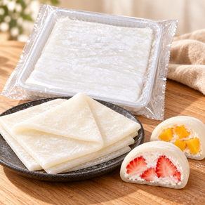 미션글로벌 찹쌀 모찌피 12cm 350g (70g x 5장) 실온보관 모찌시트 과일모찌 생크림찹쌀떡 만들기