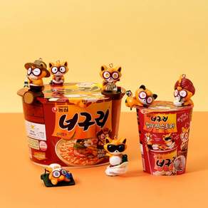 토이트론 농심 너구리 컵라면 스토퍼 블라인드백 9종세트