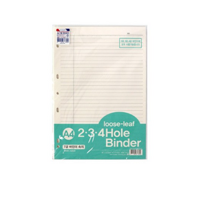 모닝글로리 A4 7공 라인속지 리필공책