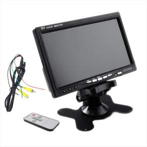 자동차 트럭 CCTV 데스크탑 디지털 디스플레이와 호환용 7인치 TFT LCD 컬러 HD 반전 이미지 디스플레이