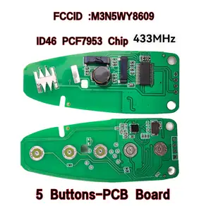 4D63+/ID46 PCF7953 칩 315/433MHz M3N5WY8609 포드 호환 엣지 포커스 익스페디션 이스케이프 플렉스 토러