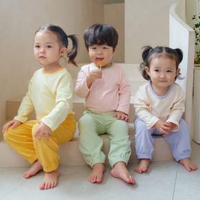 베베라온 코튼 몽실 몸빼 긴팔 내복 9부 내의