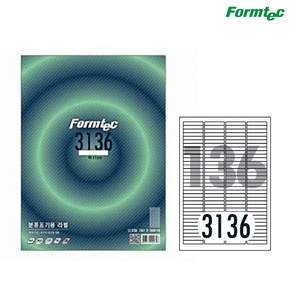 폼텍 분류표기용 라벨지 LS-3136 일반지 100매