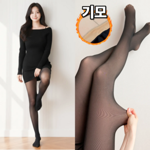 밸런스앤핏 겨울 기모 착시스타킹