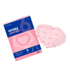 이지엔6 생리통 붙이는 아랫배 핫팩 온열패치 3매입