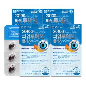 눈건강 루테인 종근당 파워루테인 20100 마리골드꽃 비타민A 비타민E 아연 셀레늄 120캡슐 4개월분