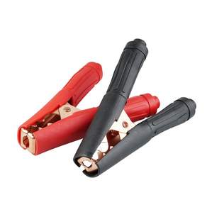 컴스 차량용 배터리 악어집게 Black + RED 세트 BF276