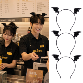 할로윈 머리띠 머리장식 소품 박쥐 3p세트