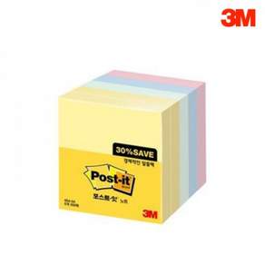 (3M) 포스트잇 노트 알뜰팩 654-5A (76x76mm)