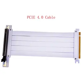 TISHRIC PCIE 4.0 3.0 X16 라이저 케이블 20/30/40/60CM 차폐 고속 유연 90도 ° 산업용 비디오 그래픽 카