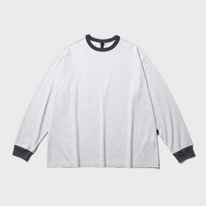 모이프 [SS26] RINGER L/S TEE / LIGHT HEATHER GRAY