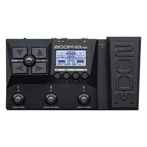 ZOOM 줌 G2X FOUR 기타 이펙터 블랙 멀티 레이어 IR 기능 탑재 모델 페달 첨부