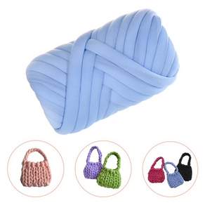 자이언트 굵은 얀 손뜨개 가방 수제 DIY 뜨개질 핸드메이드 크로셰 숄더백