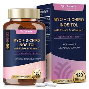 토타리아 미오이노시톨 40:1 배합 D카이로이노시톨 고함량 이노시톨 3000mg 비타민D 엽산 여성 임신준비 생리주기 배란 영양제