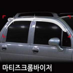 진흥 마티즈(96~04) 크롬도어바이저 4P A423 doi81124fw