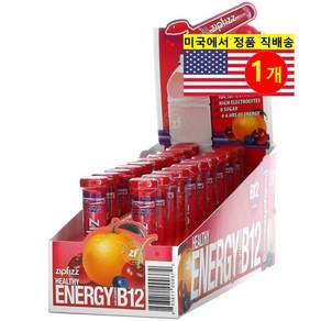 Zipfizz 헬시스포츠 에너지 믹스 비타민B12 프루트 펀치 튜브 20개입 각 11g 0.39oz
