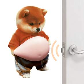 강아지 말랑이 뱃살 문콕방지 스티커 방문 자동차 도어가드