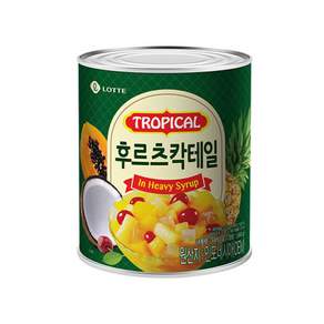 롯데푸드 후르츠 칵테일 화채 과일샐러드 열대 팥빙수 간식