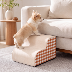 키루에 강아지 고양이 계단 2단/3단/4단 30/35/40cm 슬개골 보호 미끄럼방지 펫 스텝