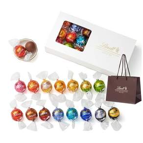 Lindt 공식 린츠 Lindt 초콜릿 린도르 테이스팅 세트 픽 믹스 16개입 추천 활동 선물 쇼핑백 포함 쇼핑백 S포함