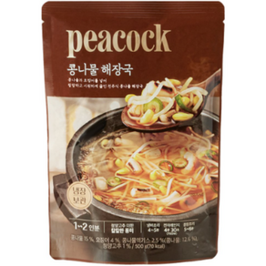 피코크 전주식 콩나물해장국 500g x 4개