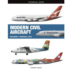(영문도서)Modern Civil Aircraft: Airliners * Regional Jets * Turboprops Hardcover, Amber Books, English, 9781838866594