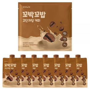 꼬박꼬밥 고단저당 단백질 쉐이크 커피맛 7p