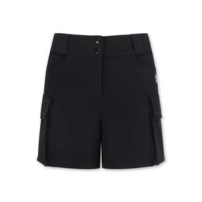 [크랙앤칼] 여성 오비 밴딩 카고 숏팬츠 C263LPS358 BLACK