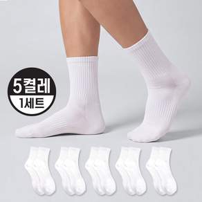 온페이스 남성 스포츠양말 중목 면75% 양말 프리미엄 이중쿠션 땀흡수 통기성 발냄새 방지 5켤레
