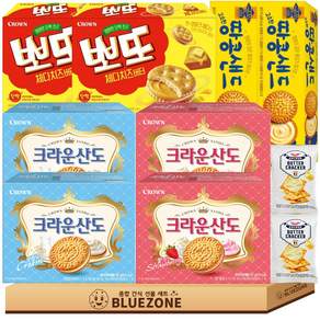 달달한 크림과자 세트 크라운산도 딸기2 크림2 뽀또2 땅콩샌드2 버크2