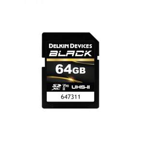델킨 디바이스 블랙 64GB SDXC UHSII V90 메모리 카드