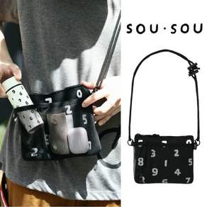 소우소우 숫자 크로스백 SOU SOU 포케틀 메쉬 사코슈 블랙