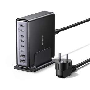 UGREEN 유그린 200W c타입 접지형 충전기 GaN 8포트 멀티 고속 충전기 PD100W 데스크탑 맥북프로16 맥북에어 아이폰 17 16 아이패드 갤럭시S25 호환